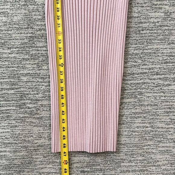 NWT Jonathan Simkhai Kim Womens Ribbed Knit Cut-Out Sweaterdress Dusty Rose XL - Picture 10 of 16